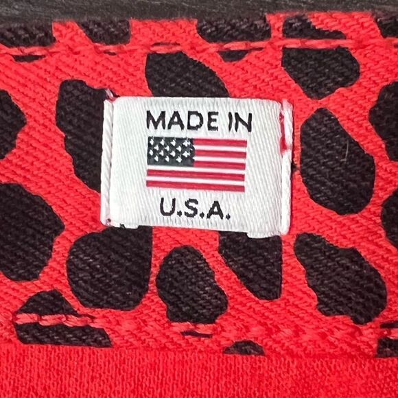 RE/DONE HR Ankle Crop Jeans, Spotted Animal Cheetah in Flame, Size 26. NWT! - Picture 9 of 16